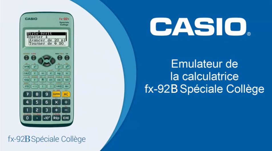 Casio calculatrice scientifique FX-92B collège